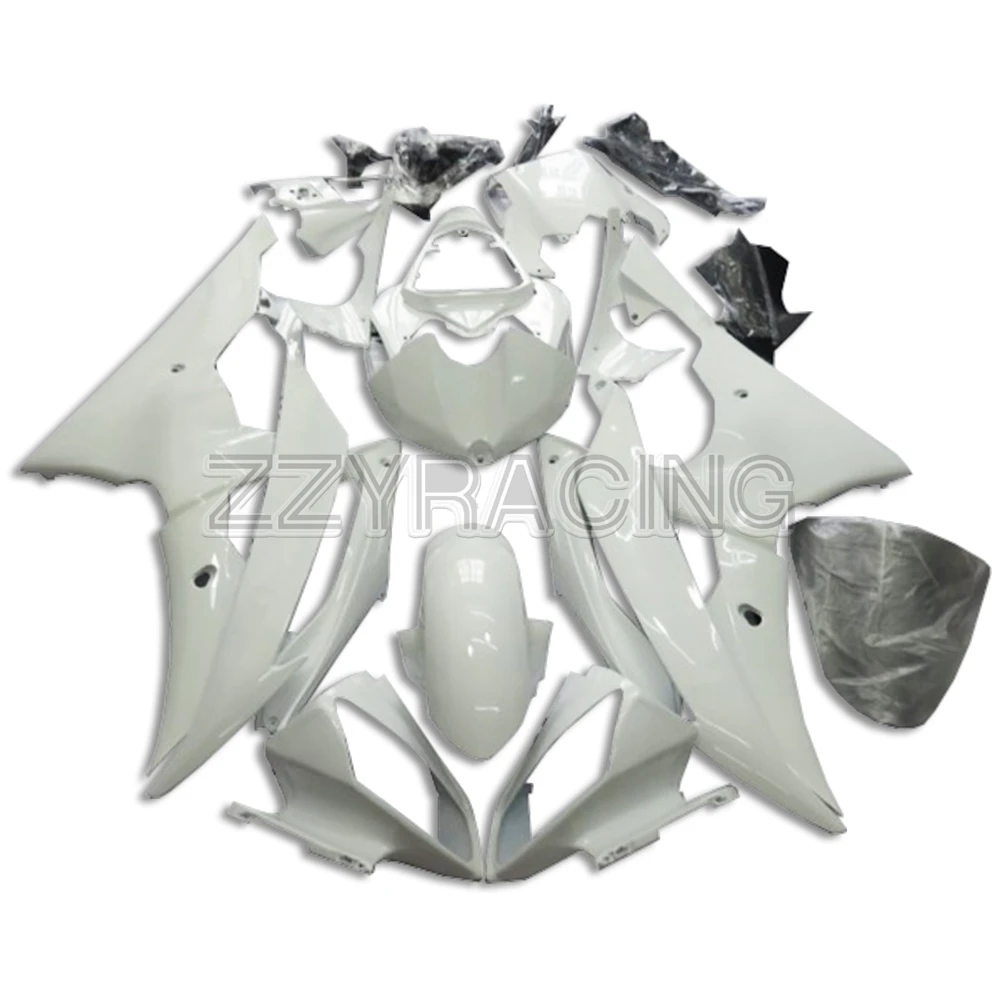 

Injection Fairings Kit for Yamaha YZF-600 R6 2008 - 2016 Complete ABS Plastic R6 08 - 16 Motorcycle Body Kit Pearl White Hulls