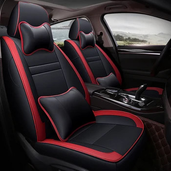 

custom leather car seat covers For peugeot 206 407 508 308 301 3008 2017 205 106 307 207 car accessories seat covers