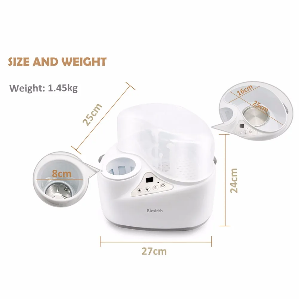 New 4 in 1 Baby Bottle Warmer Breast Sterilizer Multi-functional Breast Milk Heater Food Steam Heating Electric Sterilizer  (12)
