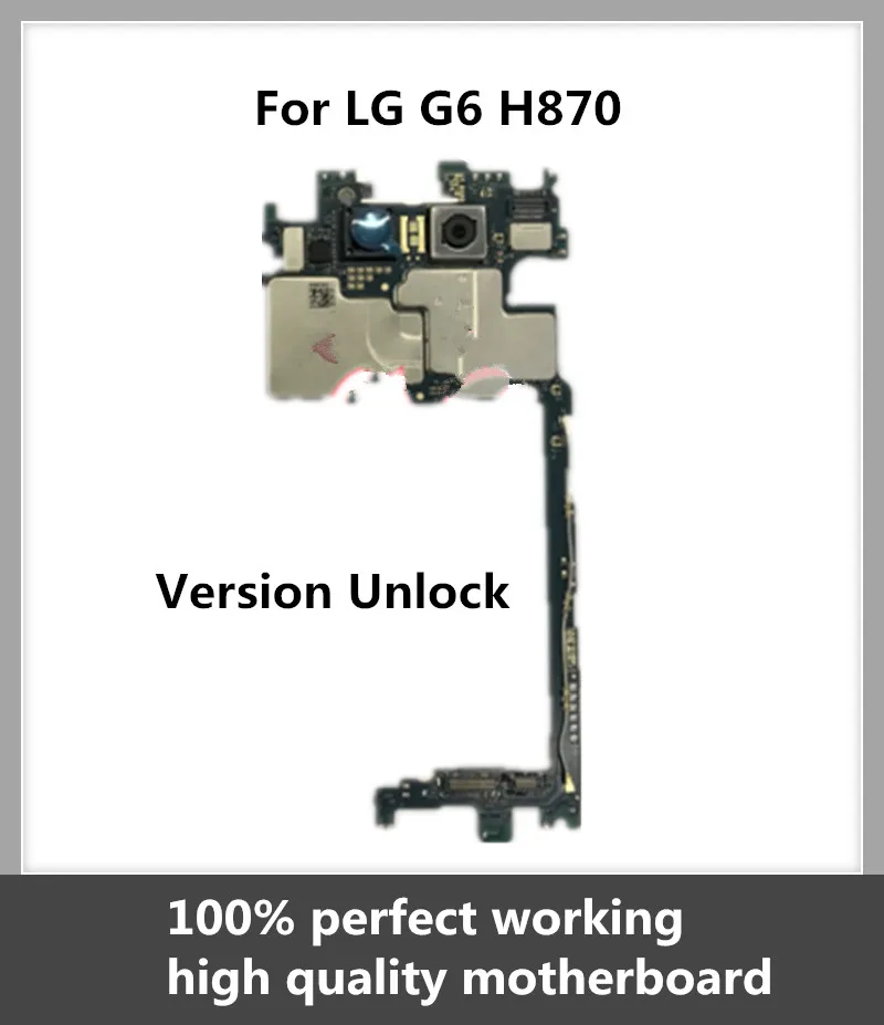 

New Arrival Original Phone Motherboard For LG G6 H870 Factory Unlock Android OS Full Functions Logic Board Good Working