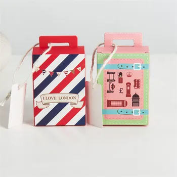 

100PCS Originality Trunk Paper Boxes Candy Box Wedding Favors Gift Party Birthday Baby Shower Supply