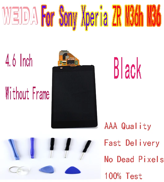 Сенсорный ЖК-экран WEIDA 4 6 дюйма для Sony Xperia ZR M36h M36 C5502 C5503 дигитайзер в сборе без