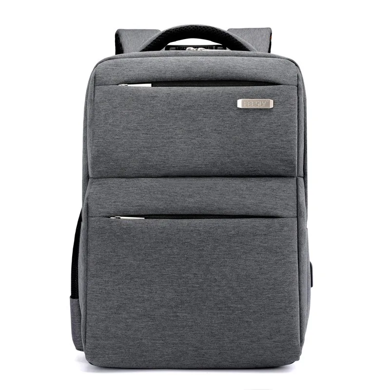 

J&Q store New men's business computer bag USB charging antitheft laptop backpack multi functional travel bag for business man