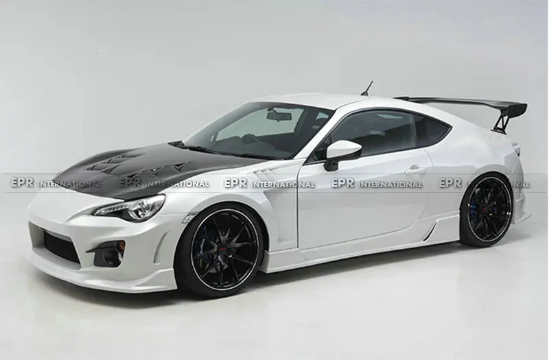 FRP крыло для SUBARU BRZ(2013-) ING стиль стекловолокна переднее вентилированное крыло(с углеродистой частью) обшивка для BRZ Racing