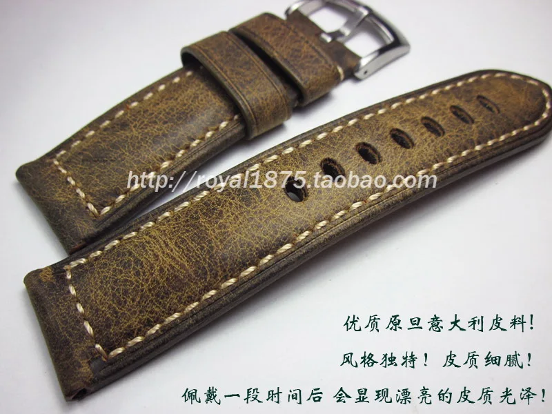 

20 21 22 24mm Vintage Leather Watchbands for Hamilton Mido Longines Tissot Seiko Thick high quality Watch Band Wrist new Straps