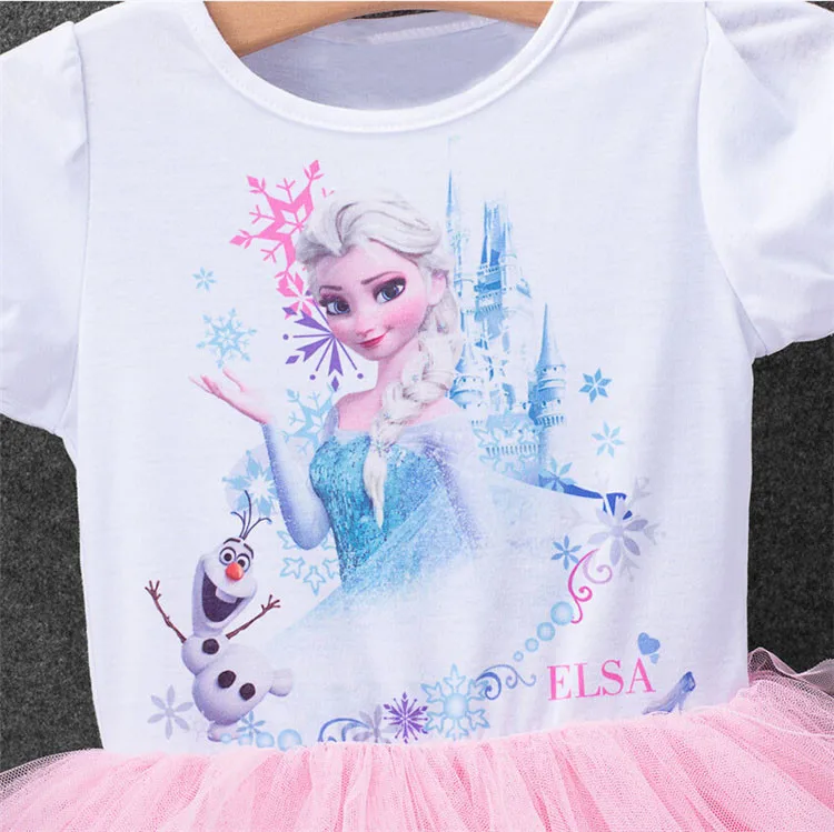 Disney Frozen Customs/Модная детская одежда для девочек платье Анны и Эльзы платья с Эльзой для маленьких девочек, детские платья принцессы, vestidos Infantis