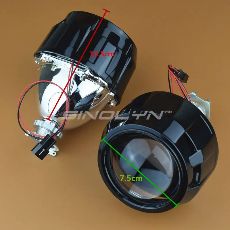 Биксеноновые линзы для фар Sinolyn 2 5 ''Mini 8 0 H1 HID H4 H7 9005 9006 Автомобильные фары