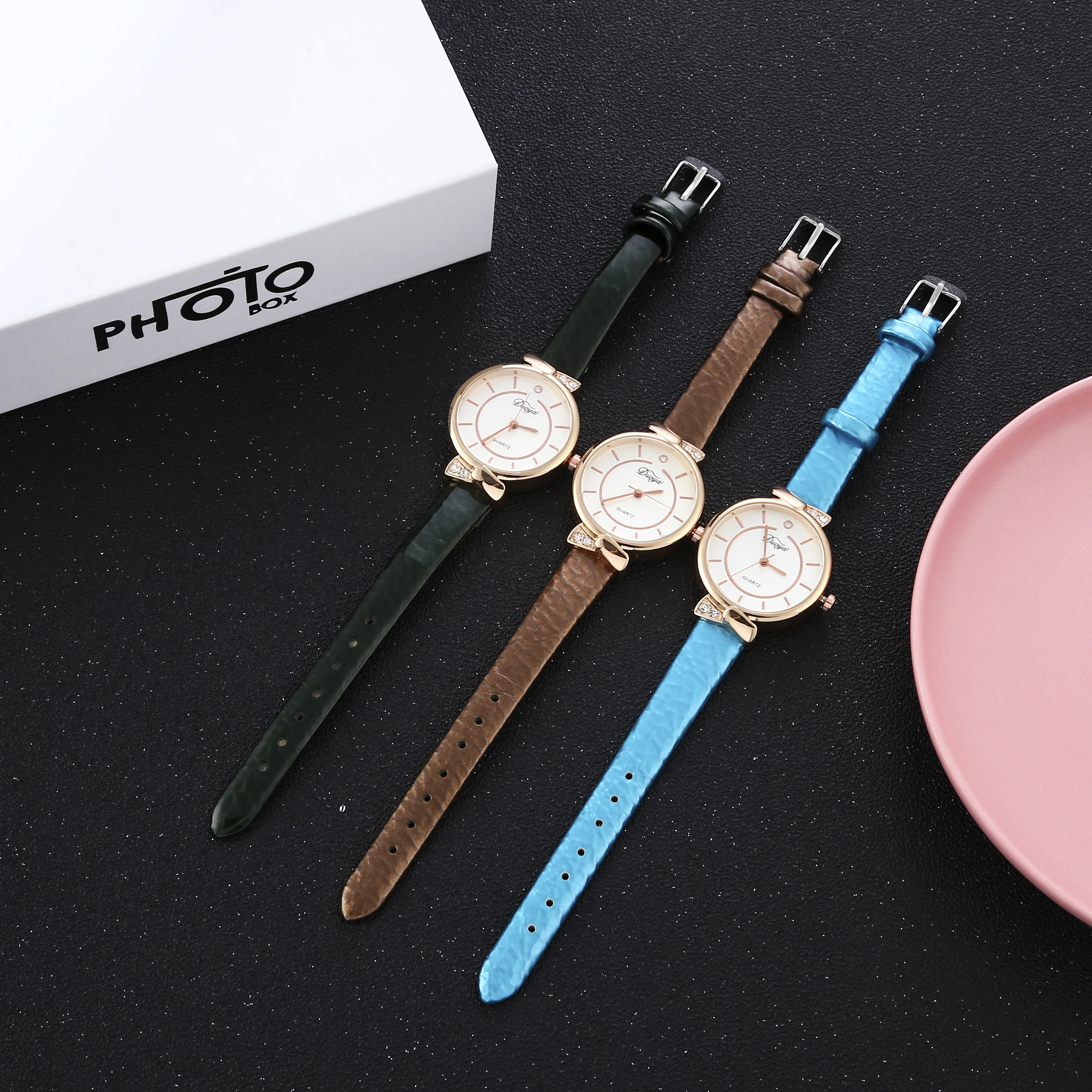 

2019 HOT Fashion Women Diamond Analog Leather Quartz Wrist Watch Saat Watches Womens Watches Top Brand Luxury