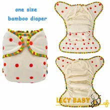 Free Shipping 2014 one size Baby Bamboo Diapers 100% organic Bamboo French terry Cloth Diaper Nappies with bamboo inserts 2pcs