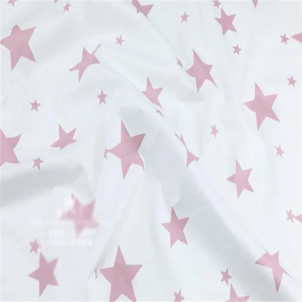 Хлопковая ткань для шитья своими руками, для детской кроватки, постельные принадлежности, декор для одежды tecido tissus, материал: олень, принт со звездами, 50x50 см/50x160 см - Цвет: No.7