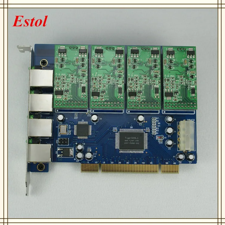 

Asterisk card PCI analog card with FXS or FXO interface analog telephony voice card Asterisk Trixbox elastix Freeswitch IP PBX