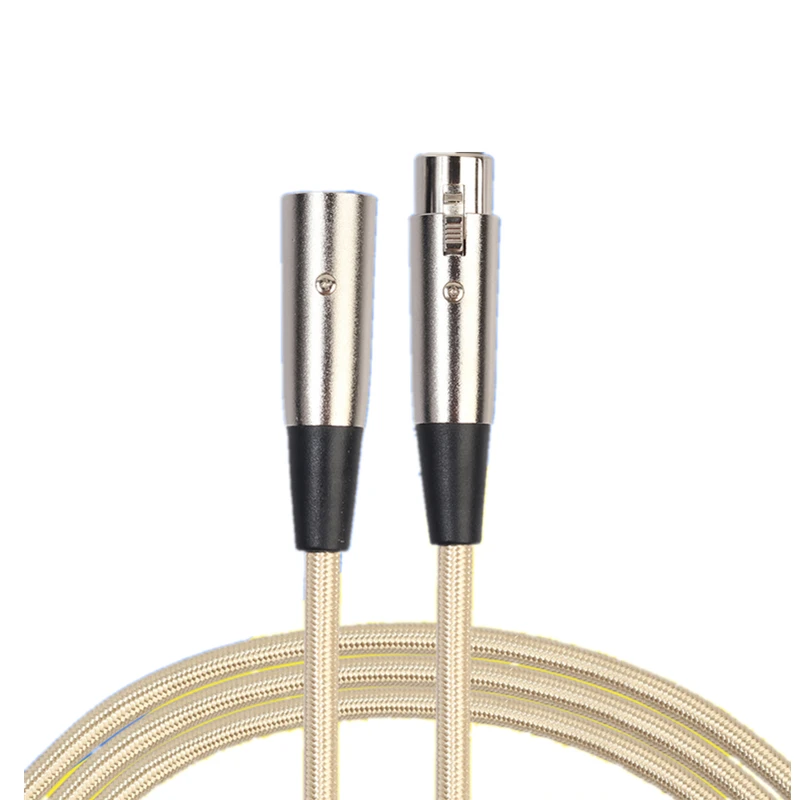 Rankman Cannon Cable Male to Female XLR Microphone Extension Cable for Audio Mixer Amplifiers VCR