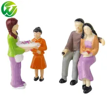 5 компл./лот 1:25 1:30 масштаб миниатюрные фигурки архитектурные человека ABS пластиковые модели действий