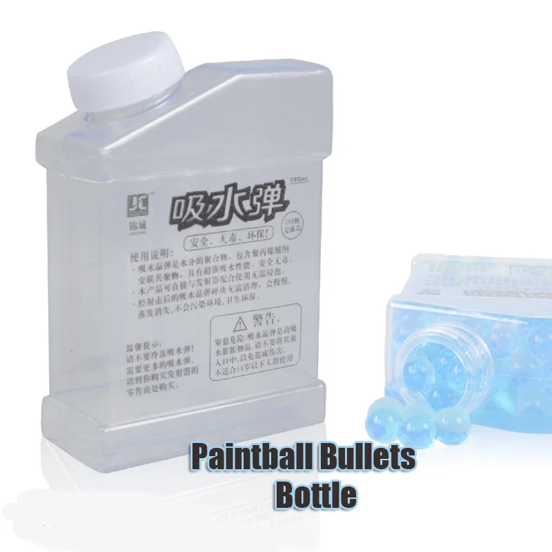 Paintball Bottle Toy Gun Orbeez Holder Can Hold 200 Pieces Water Bullets Used For Nerf gun
