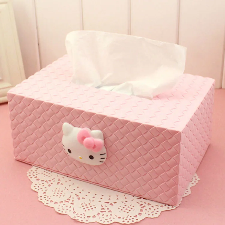 Hello kitty домашний Автомобильный держатель для салфеток Держатель кухонный раздатчик салфеток коробка для детских салфеток водонепроницаемый Держатель салфеток для лица