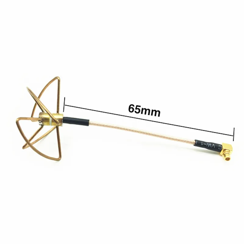 HGLRC 5,8G 2.0dBi-2.5dBi RHCP всенаправленная MMCX для Pigtail 6,5 см 4 листа клевера FPV антенна для передачи дрона камеры