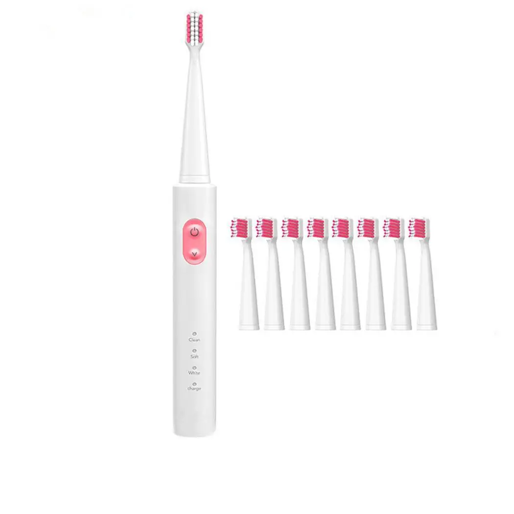 

General Unisex USB Charging Electric Toothbrush clean, soft, bright white with Replaceable Heads Appliances