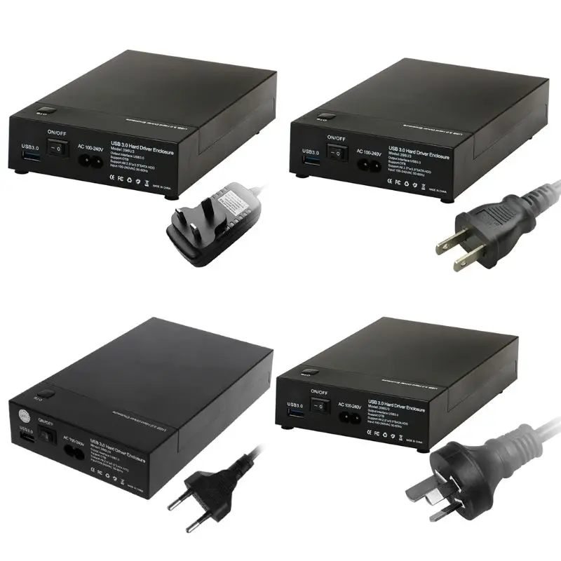 

HDD Enclosure USB3.0 to SATA3.0 Dual High Speed 2.5" 3.5" SSD SATA Hard Drive Disk External Case HD Box Portable 10166