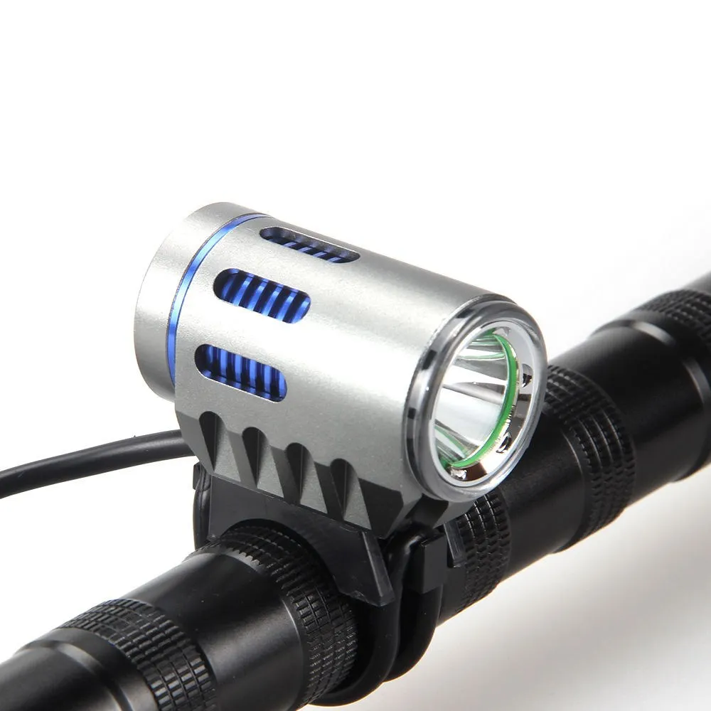 WasaFire светодиодный фонарь XM-L L2 2000lm для велосипеда, велосипедный светильник, головной светильник, налобный фонарь, 6400 мАч, аккумулятор, передний светильник для езды
