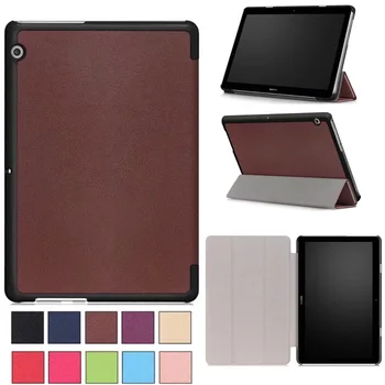 

For HUAWEI MediaPad T3 10 9.6'' Case Flip Cover for HUAWEI T3 10(9.6 inch) Tablet 3 Fold Stand Leather Fundas Shell