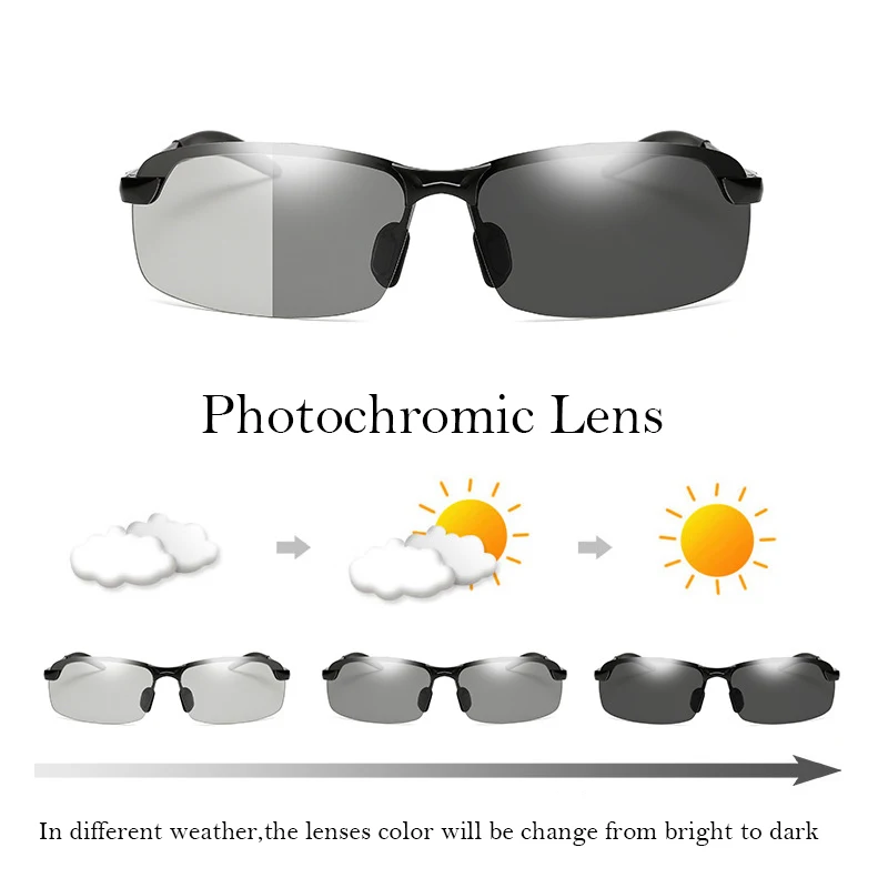 SAYLAYO поляризованные фотохромные солнцезащитные очки, мужские брендовые дизайнерские солнцезащитные очки для вождения UV400, мужские очки для вождения, рыбалки