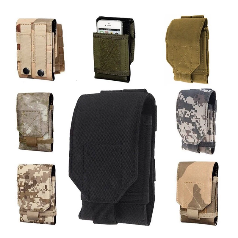 

For HOMTOM HT70 case camouflage Runbo bag mobile phone hook-loop strap behind Holster cover for Blackview P1000 Pro