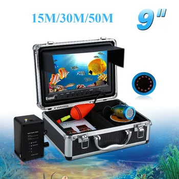 

Fish Finder Underwater Camera Fishing Video Camera 9" TFT LCD Monitor,IP68 HD 1000TVL,Night Version Ice/Lake Fishing