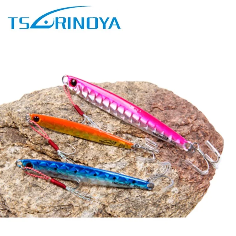 Tsurinoya металлическая ложка 80 мм/30 г Свинцовые Металлические два крючка рыболовные