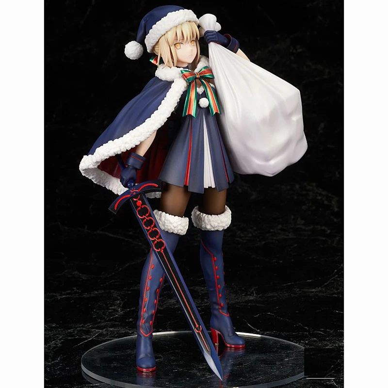 NEW 23cm Anime Fate Grand Order Saber Christmas Version PVC action ...