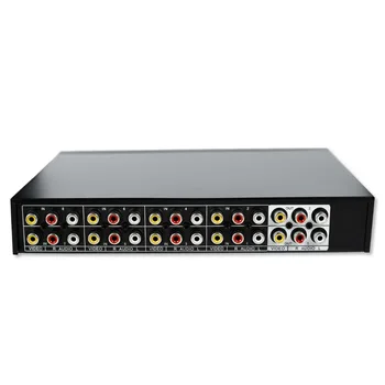 

8 Ports 2 output Composite 3 RCA Video Audio AV Switch Switcher splitter Box Selector 8in 2out 8x2 for HDTV LCD DVD