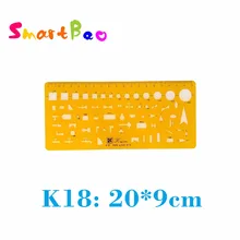 Pochoir en plastique avec modèle de dessin K18, règle d'approvisionnement en eau et de Drainage, expédition économique AliExpress