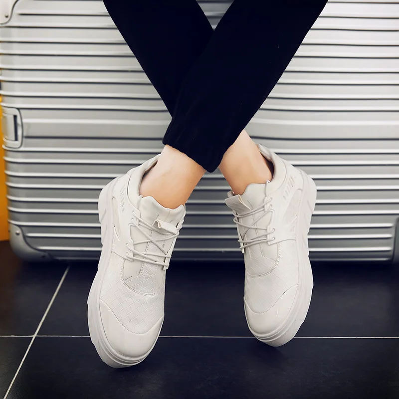 Black White Pour cun Lacets Bottes white Air En Black Hommes Chaussures Homme Plates Confortable Belle Style cun Spécial Classique À Plein Sneakers De Mode Tendance mNPv8n0Owy