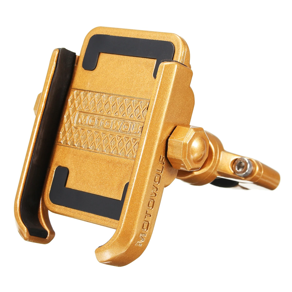 Gold OUTERDO велосипедные держатели для телефона MTB крепление для велосипеда зажим для мобильного руля поддержка навигации Велоспорт алюминиевый сплав кронштейн для телефона - Цвет: Gold