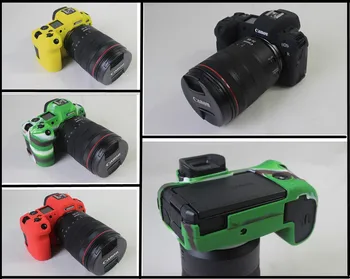 

Silicone Armor Skin Case Body Cover Protector for Canon EOSR R EOSRP RP M100 M3 M6 M10 Digital Camera Sling Bag Shoulder