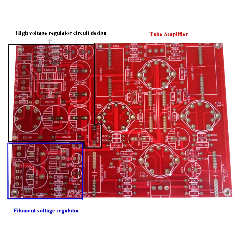 Lusya 12AU7 12AX7B 6H23 желчный предусилитель ссылка CAT SL1 контурная трубка предусилитель плата с регулятором мощности T0632