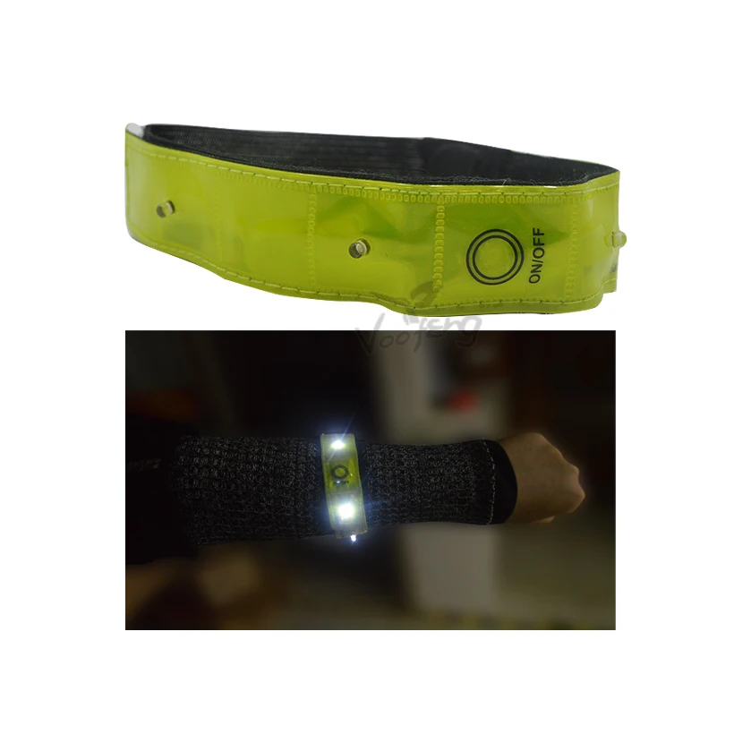 

Reflective LED Slap Wrap Glowing Bracelet for Running and Ridding at Night Necessary for Night Safety Free shipping