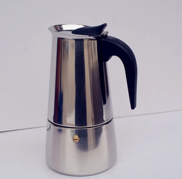 2/4/6/9 чашки из нержавеющей стали moka pot кофейные горшки 100 мл ~ 450 0 6 мм индукционная
