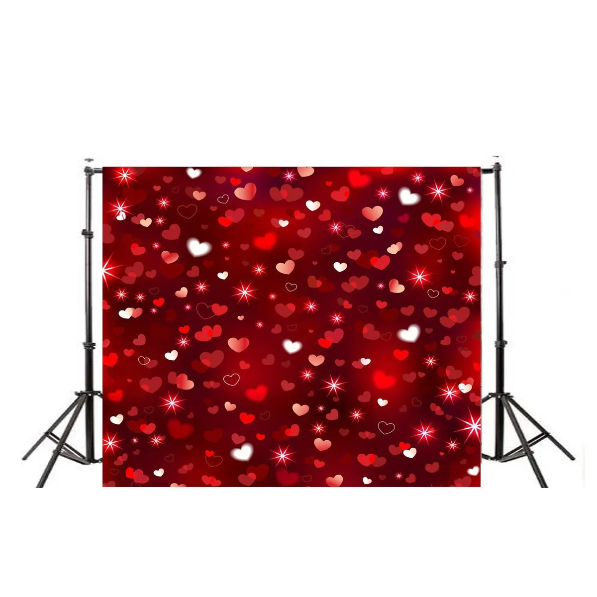 10X10FT Vinyl Love Heart Photography Backdrop Photo Background Studio Photo Props Valentine' Day Style 10x10ft vinyl backdrops for photography valentine day photography background qr217