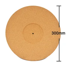 LEORY 1 шт. Противоскользящий антистатический коврик для записи мягкий коврик 300 мм 3 мм пробковое Дерево LP Виниловый проигрыватель записывающая площадка для проигрывателя