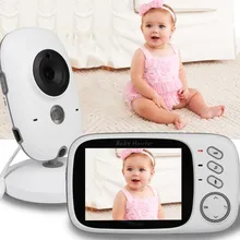 Fetal Doppler video nanny 3.2 inch LCD IR Night vision 2 way talk 8 lullabies Temperature monitor baba electronics doppler fetal
