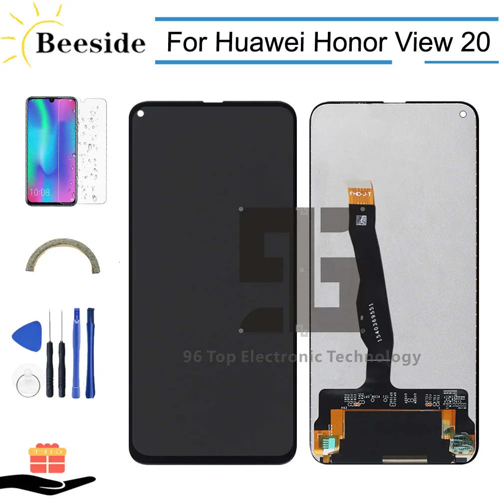 AA + Оригинальный ЖК-дисплей рамка для huawei Honor View 20 PCT-L29 кодирующий преобразователь