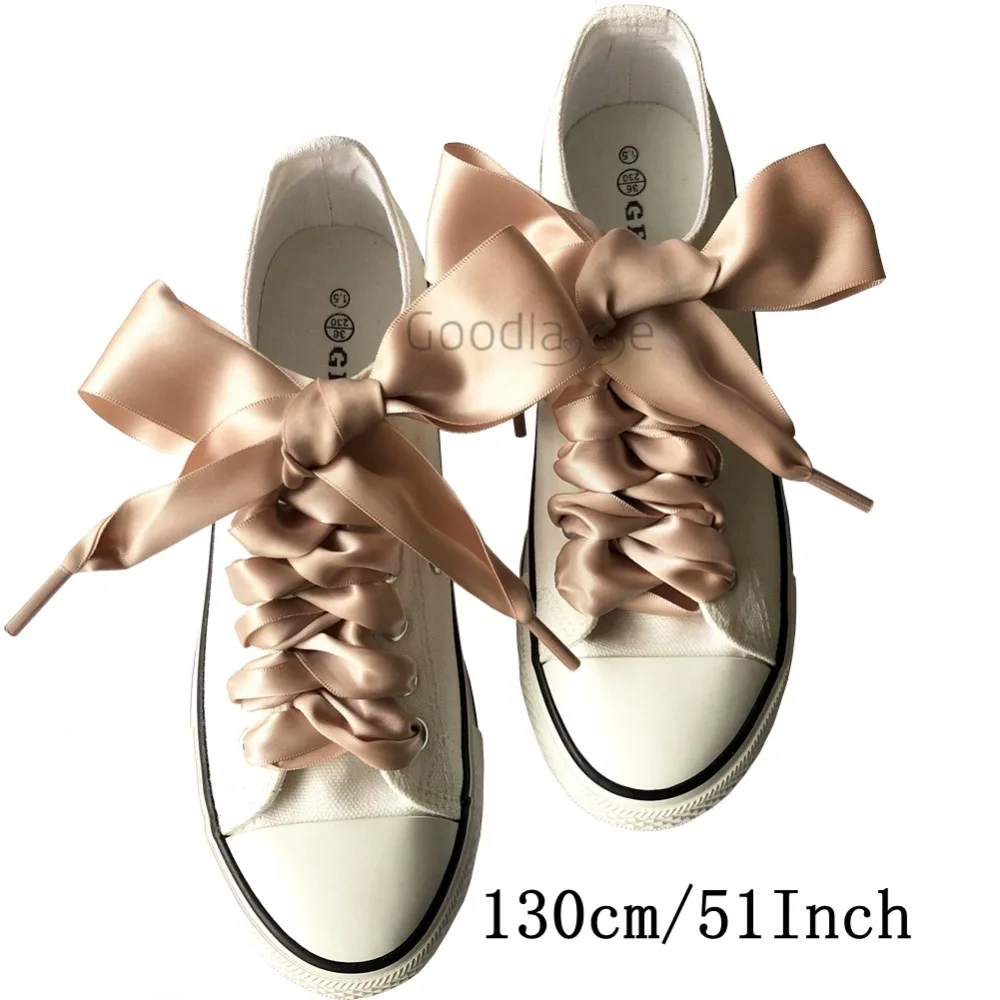 150cm/ 100cm of Extra Wide of Flat Shoe Laces Ribbon Laces of Satin 4CM Wide