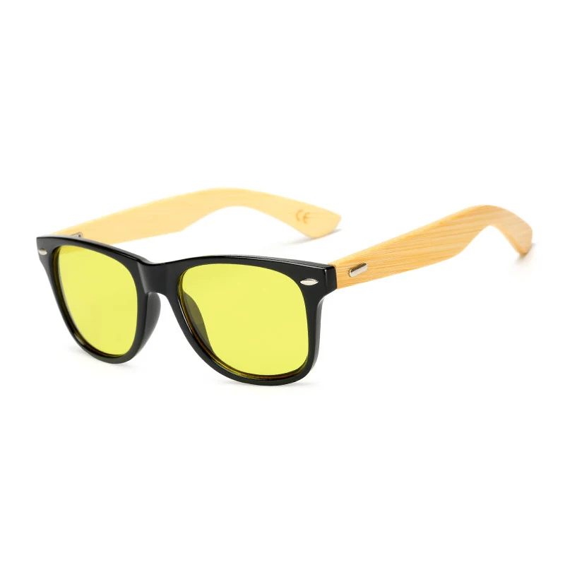 17 цветов мужские деревянные очки Женские квадратные бамбуковые солнцезащитные очки дизайнерские зеркальные солнцезащитные очки для мужчин женские Ретро de sol masculino - Цвет линз: KP1501 C37
