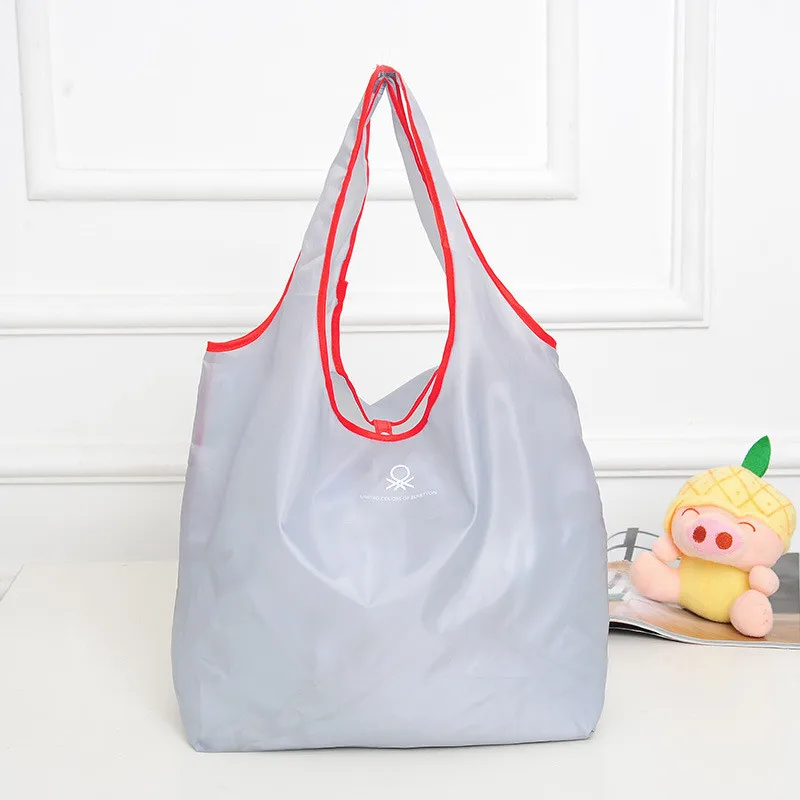 Модная складная сумка для покупок, многоразовые сумки для продуктов, прочная многофункциональная сумка для путешествий, для дома, сумка для хранения, аксессуары - Цвет: Gray
