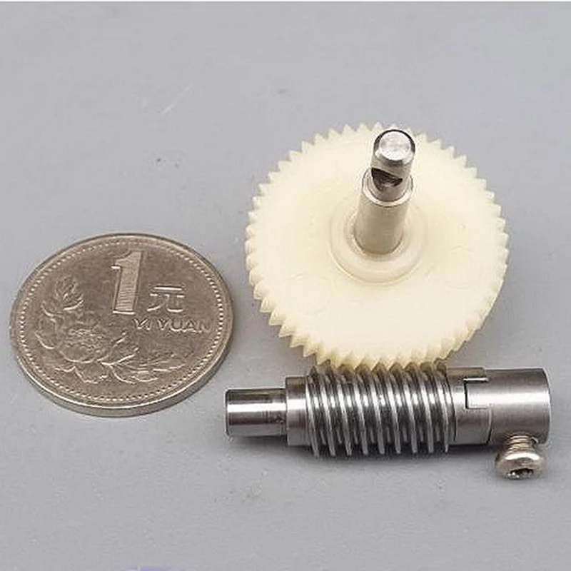 1 juego DIY 28mm plástico gusano reducción engranaje Set Metal rueda reductor de velocidad engranajes accesorios herramientas