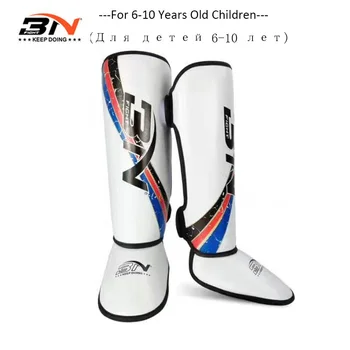 

BN Kids Boxing Shin Guards Kick Boxing Protector Karate Taekwondo Training Leg Ankle Protection Children Be Brave Shin Pads