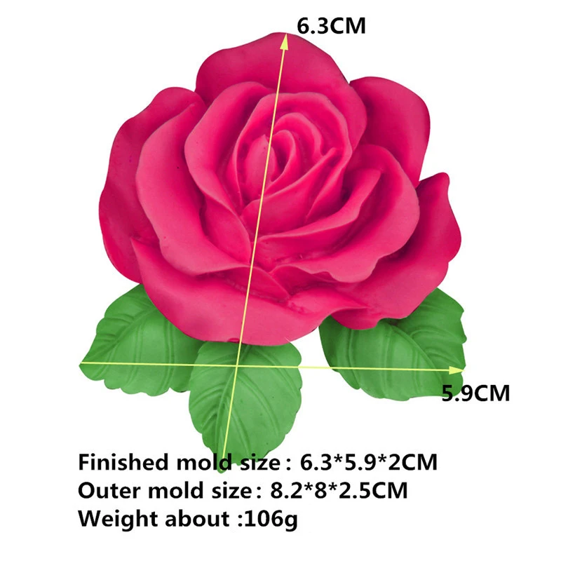 Силиконовая форма для мыла в виде Розы, форма для изготовления цветов, силиконовая форма для украшения торта, форма для рукоделия, инструмент для рукоделия