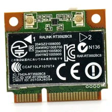 Ralink RT3592 RT3592BC8 300 Мбит/с 802,11 a/b/g/n Половина мини PCI E Express беспроводная карта+ Bluetooth 3,0 для ноутбука hp 63081-001