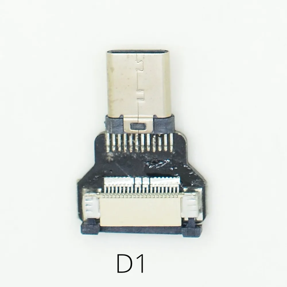 Микро USB вверх и вниз угол USB 3,1 тип-c мужской FFC FPV плоский тонкий гибкий FPC кабель для бесщеточного ручного карданного сервопривода