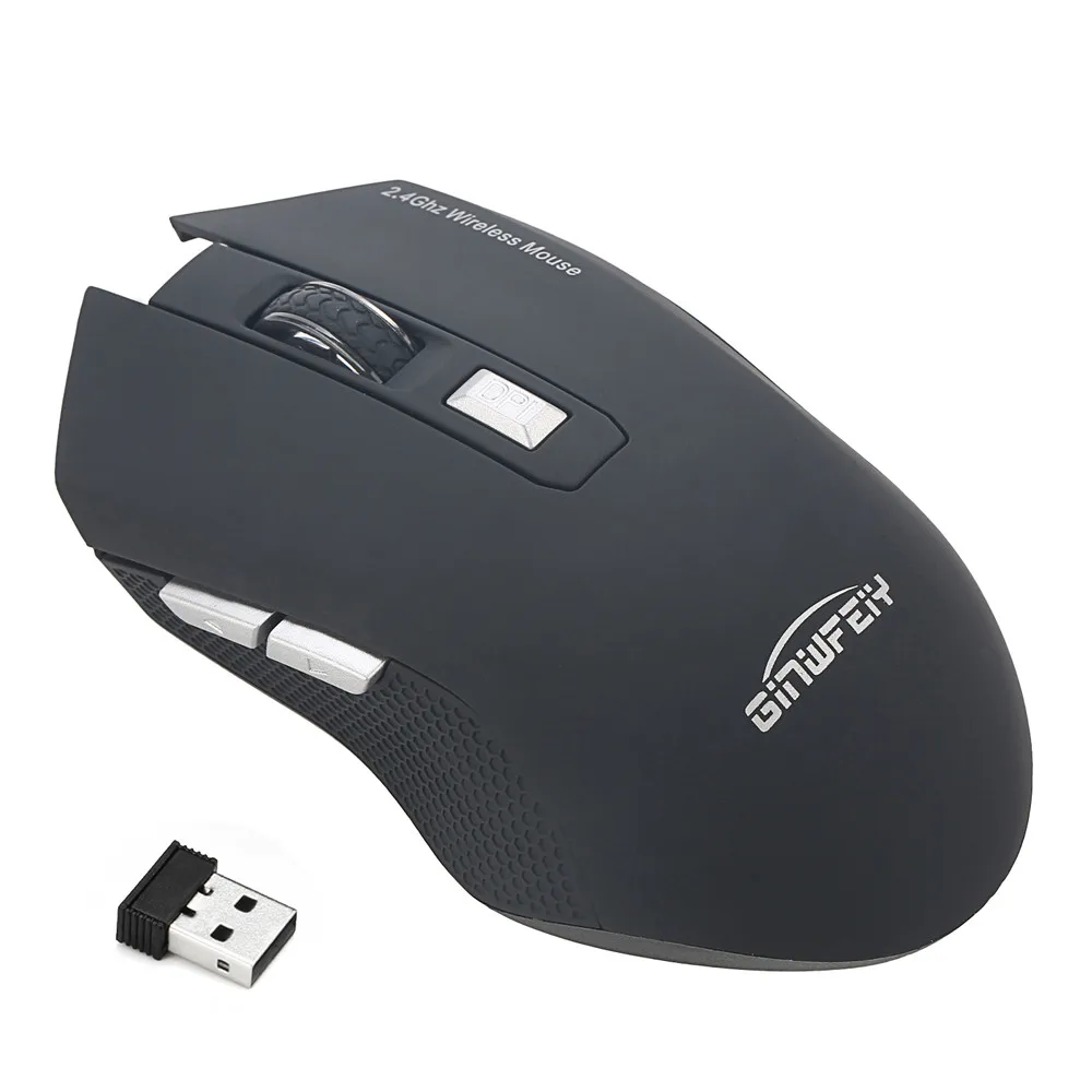 

Rechargeable Wireless Mouse 2400DPI Gaming Mouse 2.4G Battery Gamer 6 Buttons Mice Pro 20M Drop Shipping